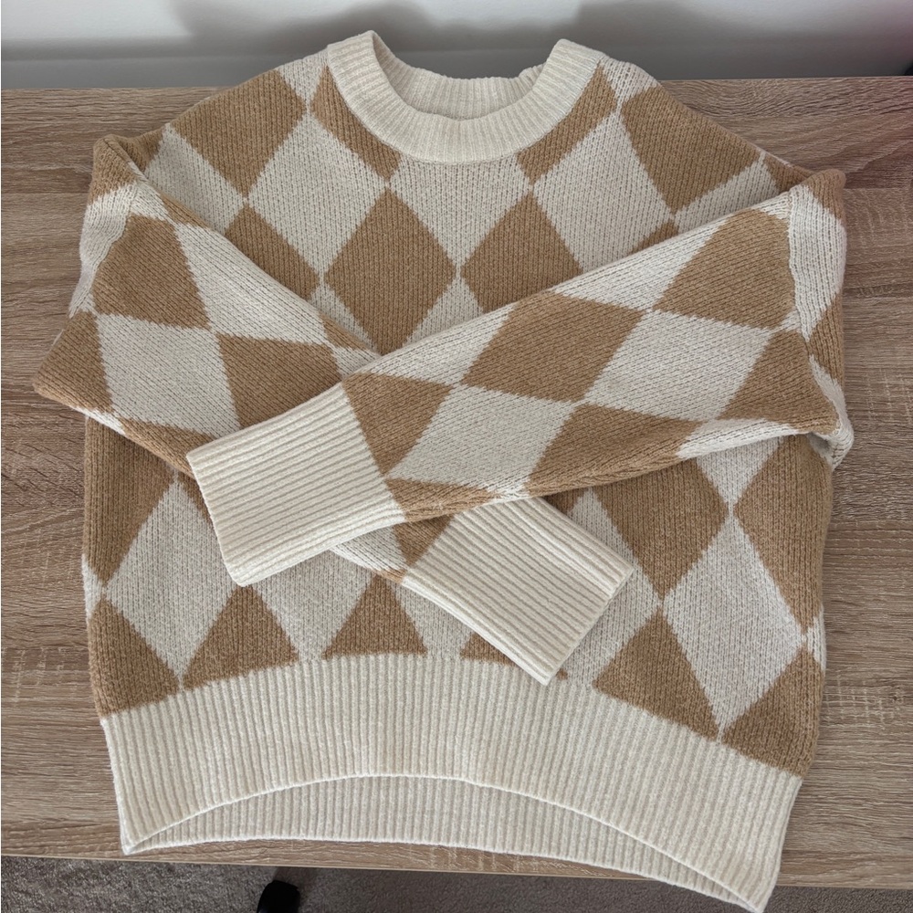 Abercrombie argyle sweater